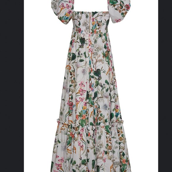 Cara Cara Peyton Gown Maxi Dress Whimsical Ivory - Picture 2 of 5